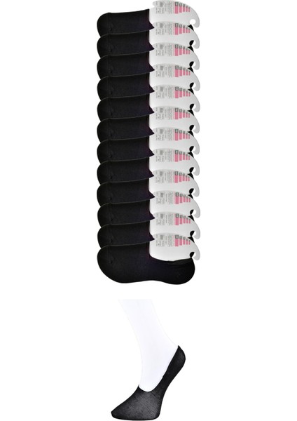 Siyah Kadın Babet Çorap 12 Çift
