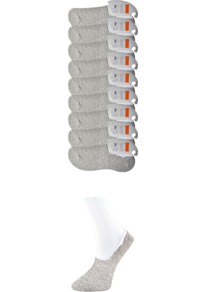 Erkek Gri Babet Çorap 9 Çift