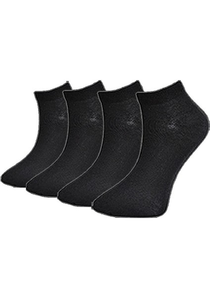 4 Adet Unisex Siyah Bilek Çorap