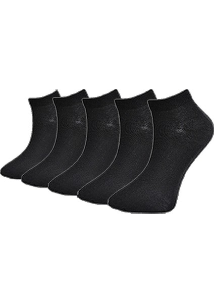 Unisex Siyah Bilek Çorap 5li