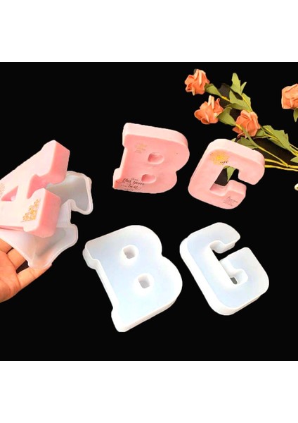 Büyük Reçine Epoksi Silikon Kalıp Big Boy Harf - W fırsatları