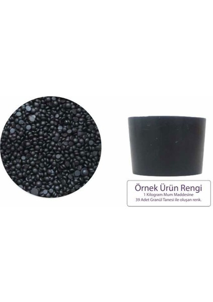 Siyah Mum Boyası 100 gr - Granül Mum Boyası