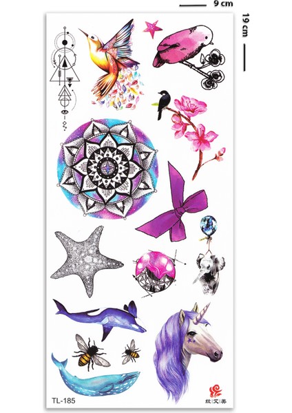 Dumbo Karışık Renkli Geçici Çocuk Dövmesi