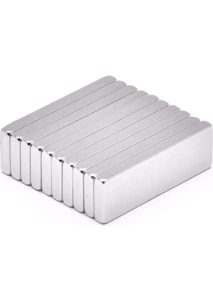 Öşeli Neodyum Mıknatıs Dikdörtgen 30X10X3 mm - 5 Adet