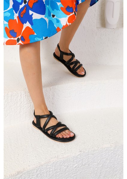 Shoes Kadın Tera Siyah Rahat Sandalet