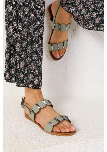 Shoes Kadın Zeyhan Yeşil Sandalet modelleri