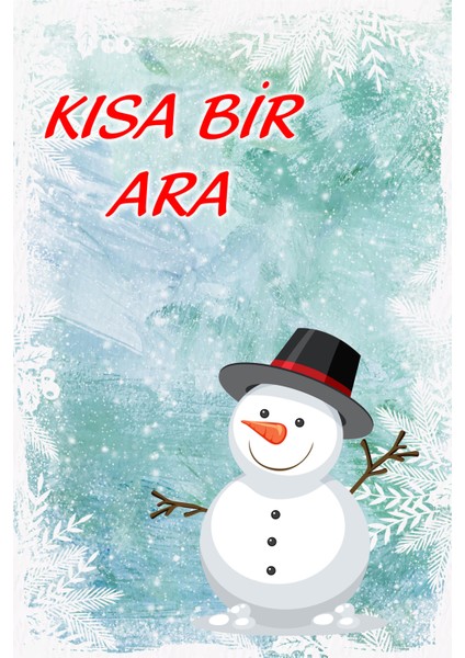 Okullarda Kullanıma Uygun Tatil Brandası (Arka Fon)