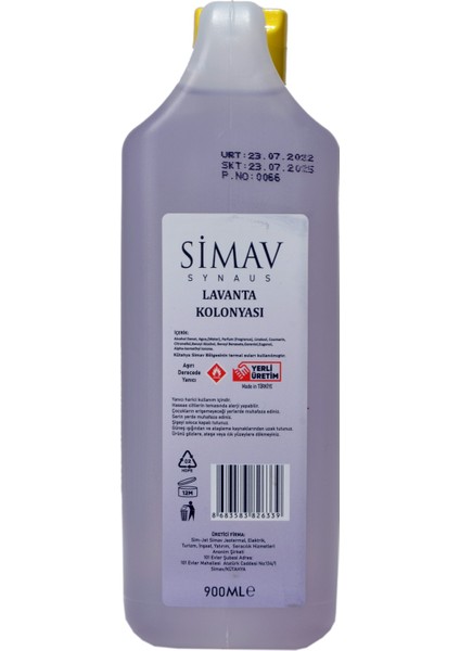 Termal Sulu Lavanta Kolonyası - 900 ml