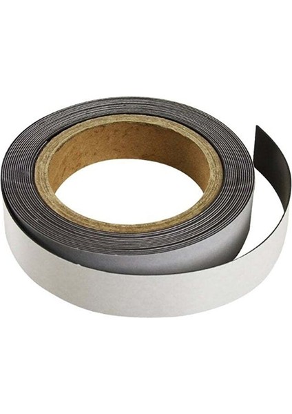 Yapışkanlı Şerit Mıknatıs Magnet Kes Kullan 1, 2 cm Genişlik - 1 mm Kalınlık - 5 Metre