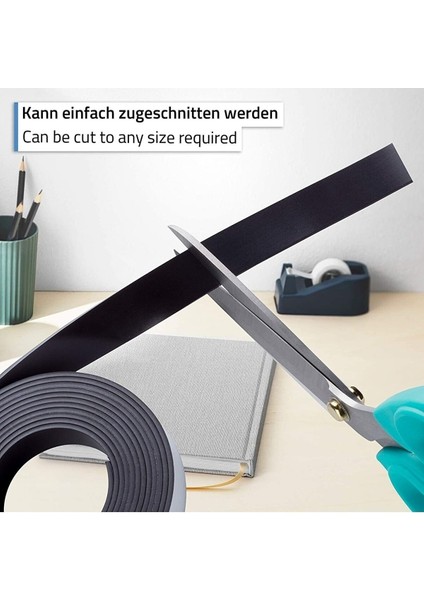Yapışkanlı Şerit Mıknatıs Magnet Kes Kullan Kalınlık: 2 mm Genişlik : 20 mm 5 Metre