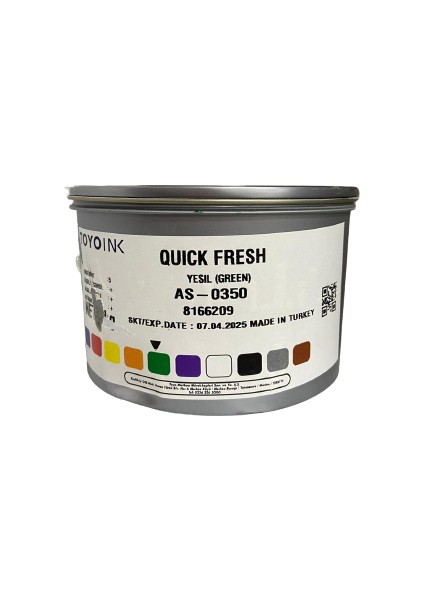 Toyoınk Matbaa Mürekkebi AS-0350 Yeşil 1 kg
