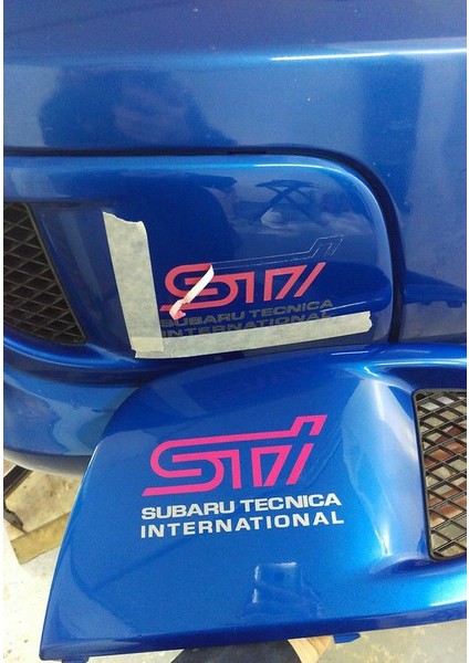 Orjinal Sti Subaru Sis Sticker Paketi Subaru Tecnica Stickeri fiyatları