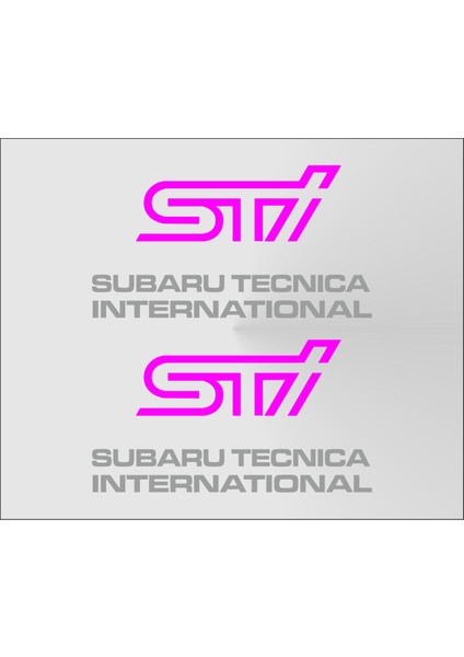 Orjinal Sti Subaru Spoiler Sticker Paketi Subaru Tecnica Stickeri