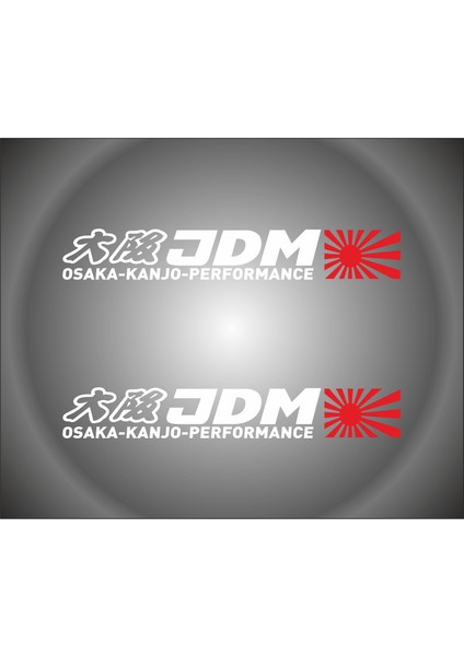 Jdm Osaka Kanjo Performance Sticker 20X3CM 2 Adet