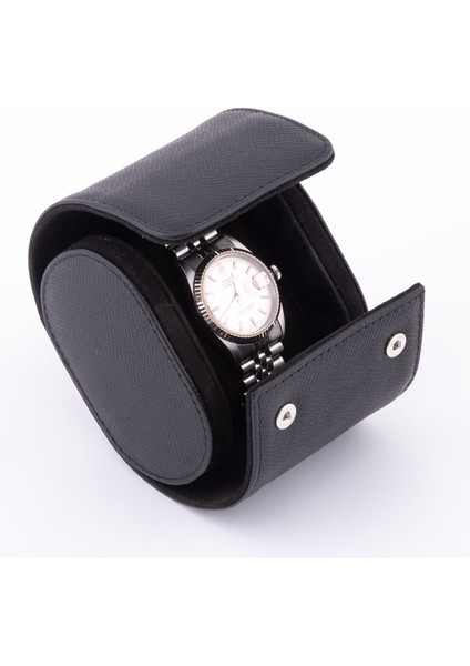 Doğal Deri Tekli Saat Kutusu Saat Rollu Watch Box Saat Saklama Kutusu Saat Koleksiyon Kutusu Saat Kutuları