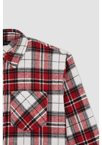 Coool Oversize Fit Gömlek Yaka Uzun Kollu Gömlek Y5979AZ22WN