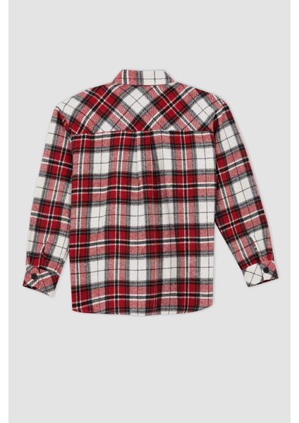 Coool Oversize Fit Gömlek Yaka Uzun Kollu Gömlek Y5979AZ22WN