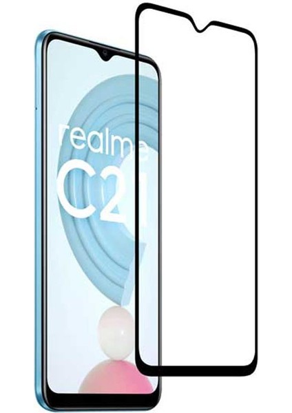 Realme C21 Kırılmaz Cam Tam Kaplayan 3D Seramik