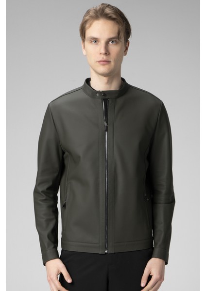 E2202 Gerçek Deri Erkek Mont