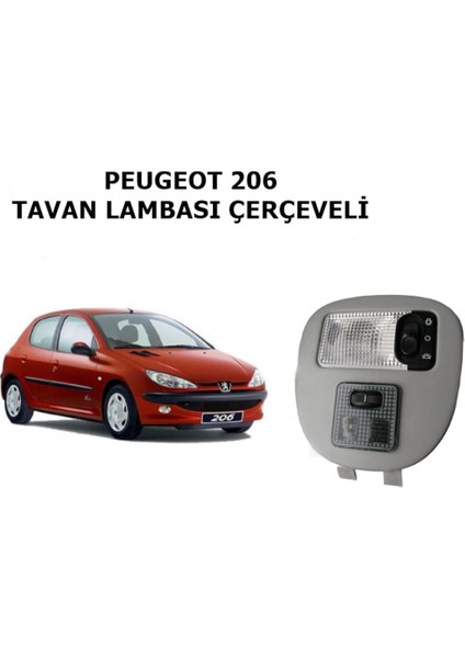 Peugeot 206 Tavan Lambası Çerçeveli 8146K9