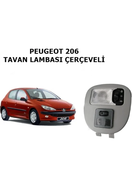 AR Oto Market Peugeot 206 Tavan Lambası Çerçeveli 8146K9