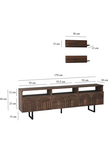 Helen Ahşap Tv Ünitesi