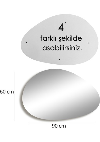 Gold Kenarlı Porto Ayna