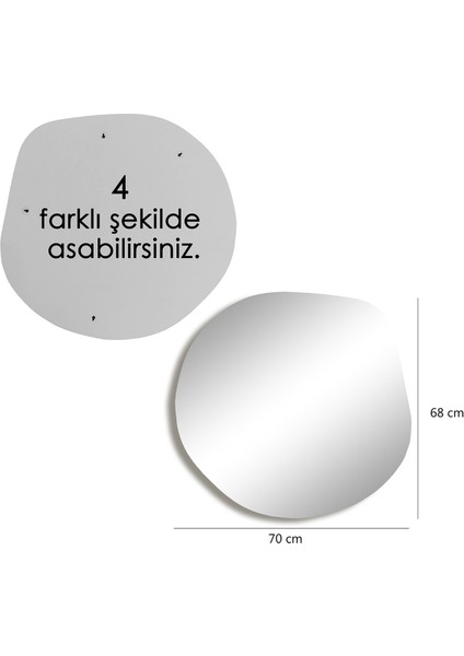 Gold Kenarlı Asso Ayna
