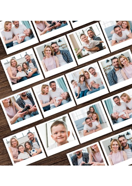 Kişiye Özel 18 Adet Fotoğraf Baskılı Pola Kart