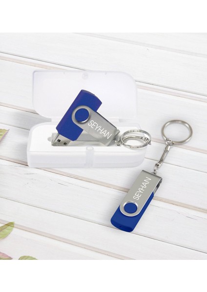 Kişiye Özel Isimli F-95-32 Mavi USB Bellek 32GB