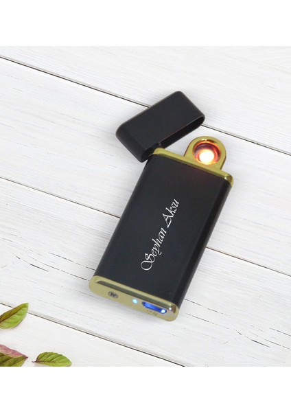 Kişiye Özel Isimli USB Şarjlı Elektrikli Çakmak