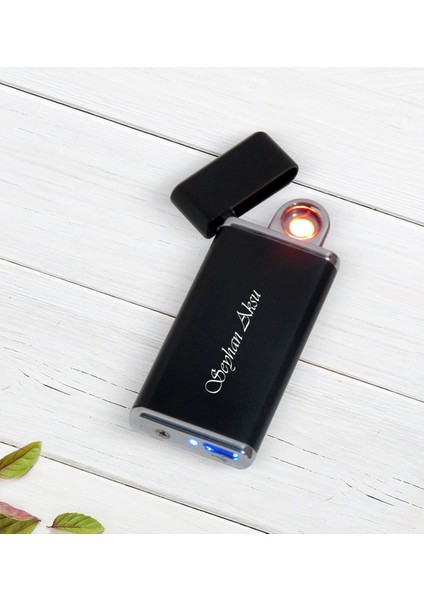 Kişiye Özel Isimli USB Şarjlı Elektrikli Çakmak