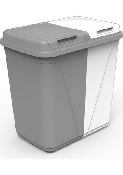 Bölmeli Kirli Çamaşırlık 45+45 Lt