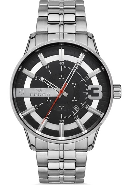 Gümüş Çelik Kordon Erkek Kol Saati F11200A-A2 F11200A-A2