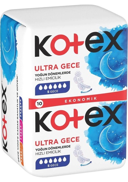 Ped Ultra Double Gece 10'Lu