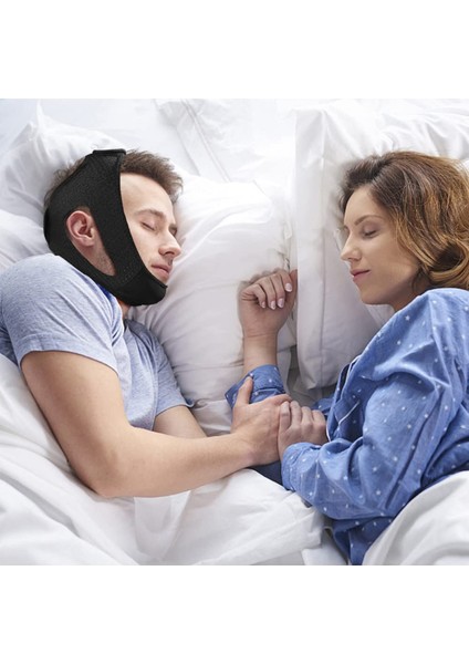 Rahat Uyku ve Ağız Kuruluğu Bant Maske Çene Destekli Rahat Uyku Bandı Aparatı