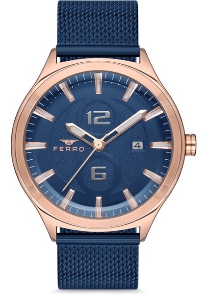 Lacivert Hasır Kordon Erkek Kol Saati F11090C-T F11090C-T