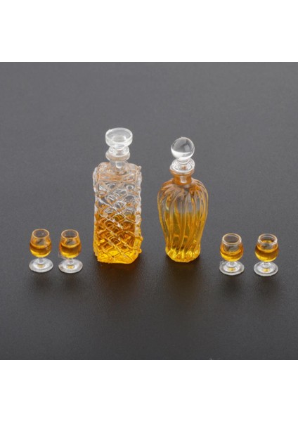1:12 Dollhouse Minyatür Şarap Şişeleri Viski 3 Adet (Yurt Dışından) fiyatları
