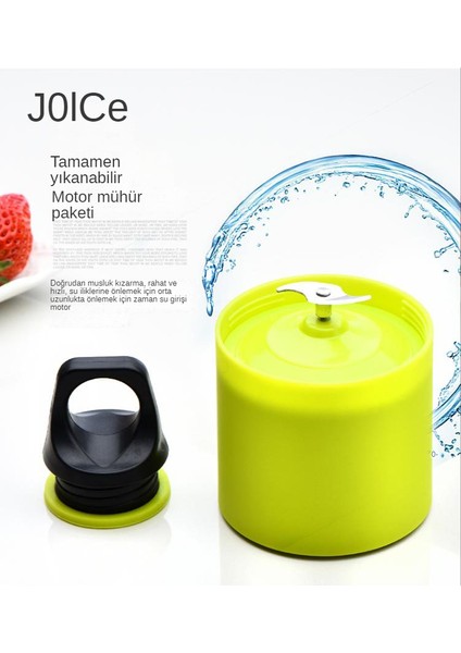 Taşınabilir Elektrikli Smoothie Blender - Mavi (Yurt Dışından)