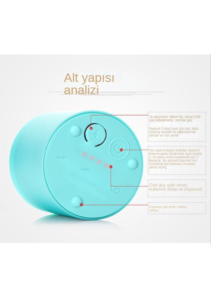 Taşınabilir Elektrikli Smoothie Blender - Mavi (Yurt Dışından)