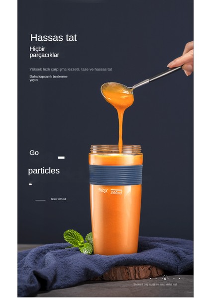 Taşınabilir Elektrikli Smoothie Blender - Pembe (Yurt Dışından)