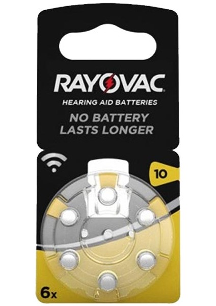 10 No Kulaklık Pili 6'li