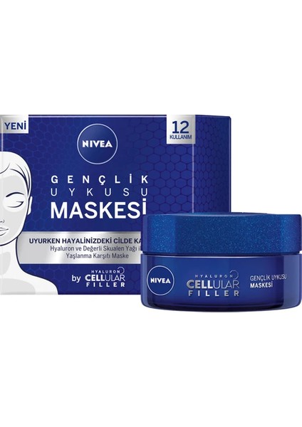 Hyaluron Cellular Filler Gençlik Uykusu Maskesi 50 ml