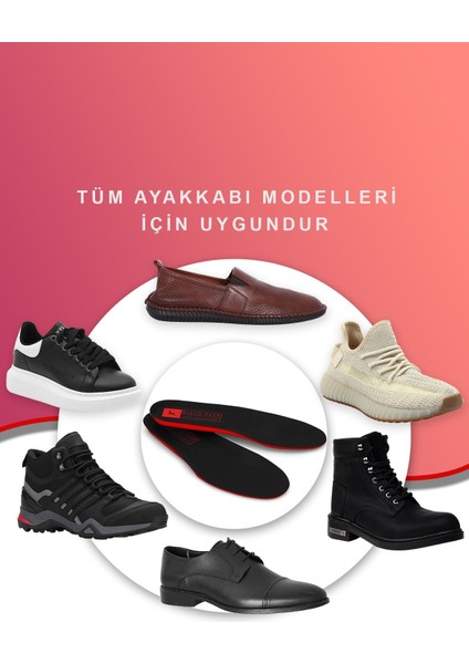 X45 Yumuşak Ortopedik Tabanlık,Rahat Tabanlık,Konfor Tabanı,Spor Tabanlığı,Erkek,Kadın, SİYAH