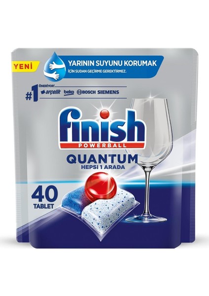 Quantum Hepsi 1 Arada Bulaşık Makinesi Deterjanı 40 Kapsül
