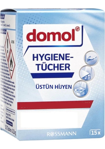 EKS Ticaret Domol Hijyen Sağlayıcı Bez 15'li Tekli Paket