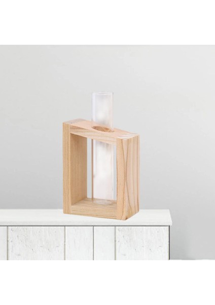 Çiçek Bitki Hidroponik Vazo Cam Teraryum Konteyner Ev Masteroter 6.5X4X9 cm