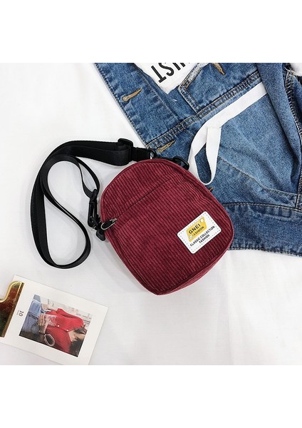Kanvas Kadife Çapraz Çanta - Kırmızı (Yurt Dışından) modelleri