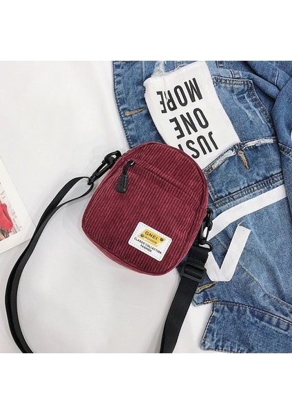 Kanvas Kadife Çapraz Çanta - Kırmızı (Yurt Dışından) fırsatları