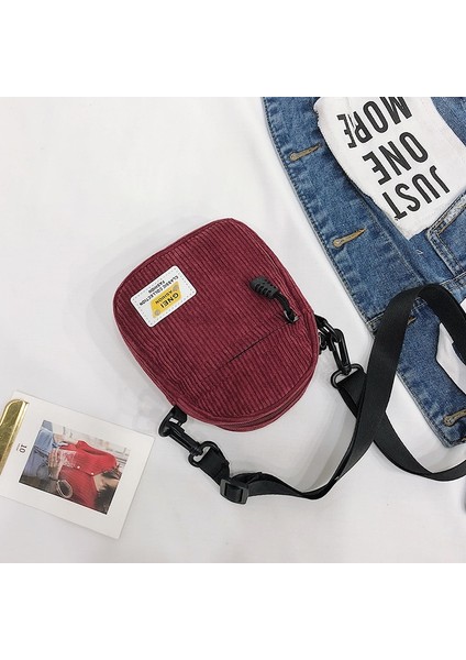 Kanvas Kadife Çapraz Çanta - Kırmızı (Yurt Dışından) indirimleri